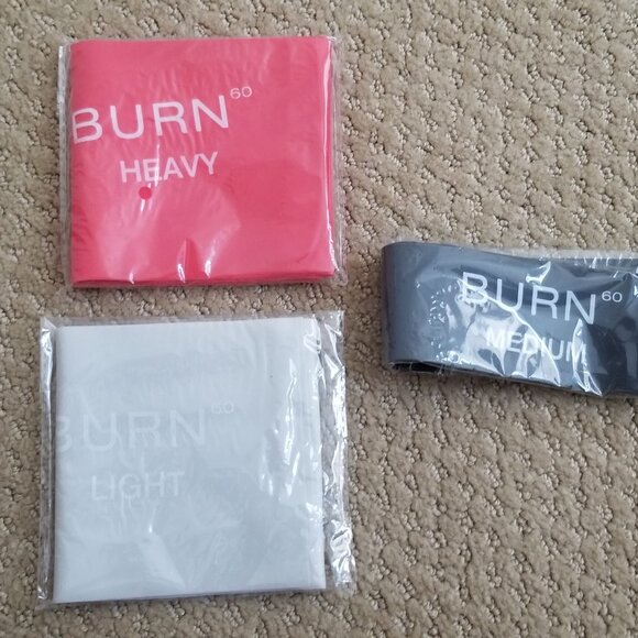 **NEW** Set of 3 Burn 60 Resistance Bands - Picture 3 of 3